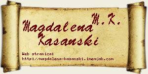 Magdalena Kašanski vizit kartica